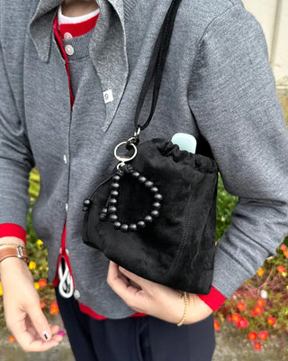 [7th Re-release] (ORIGINAL) Cord Knot Wood Keyring (black)