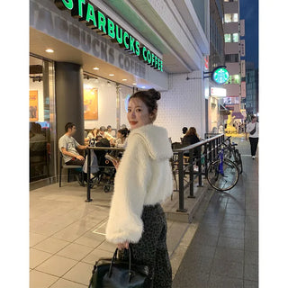 Fur zip jacket