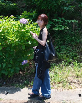 Eco-leather Triangle Shoulder Bag