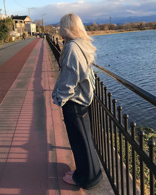 Long denim skirt