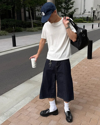 Selvedge Bermuda shorts