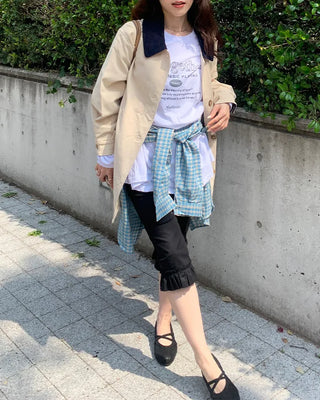 Frill Capri Pants