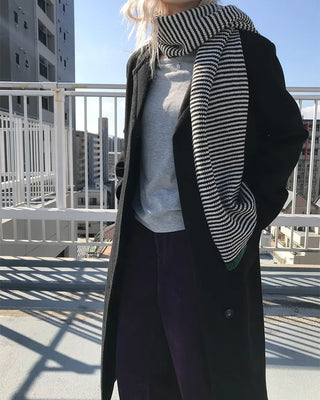 Egg Border Knit Scarf