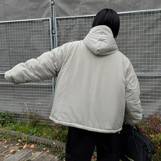 Simple Hooded Padded Jacket