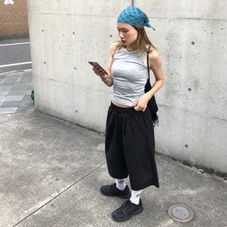 Square check scarf