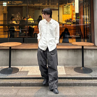 Oversized cotton shirt