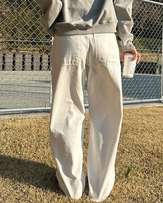 Cotton wide-leg pants