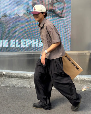 Double Pintuck Balloon Slacks