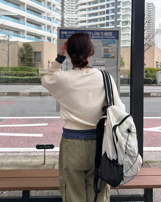 Drawstring Nylon Backpack