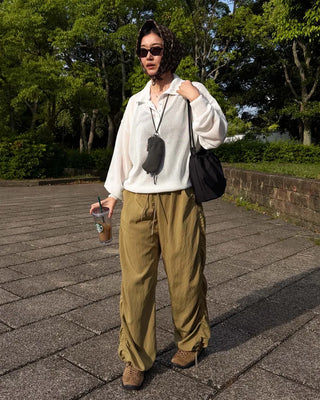 Stopper Shirring Pants