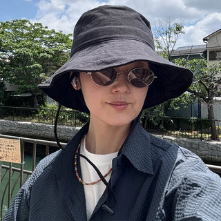 String Cotton Bucket Hat