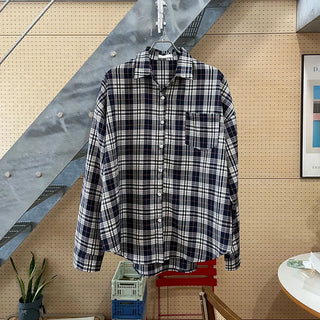 Oversized check shirt
