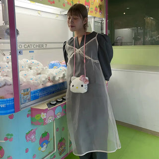 See-through layered dress