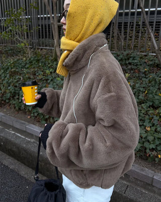 Reversible fur jacket