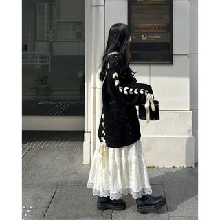 Lace long skirt