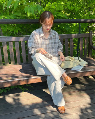 Checked overshirt