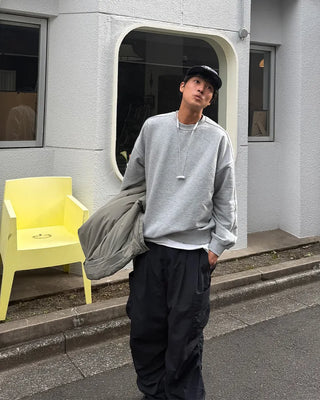 Supima cotton panel sweatshirt