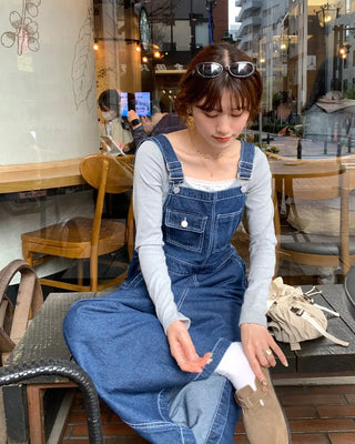 Loose-fit overalls
