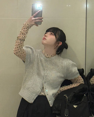 Polka Dot See-Through T-Shirt