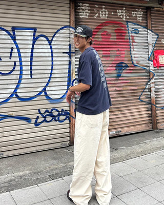 Loose Fit Round Cotton Pants