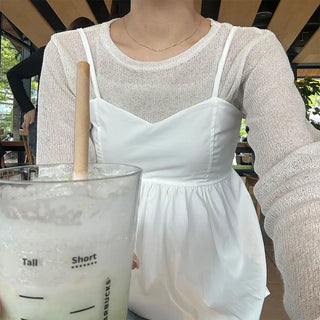 Sheer basic knit
