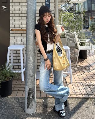 Layered Button T-Shirt