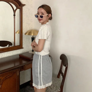 Frill Track Shorts