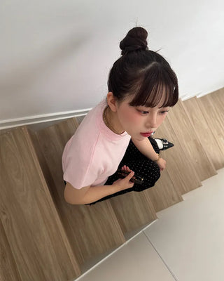Slim short-sleeve knit