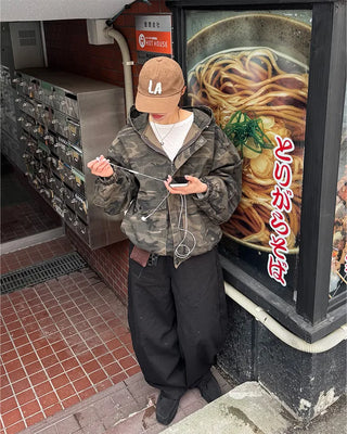 Cotton hooded jacket