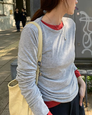 Tencel layered T-shirt