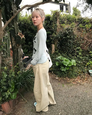 Balloon Cotton Wide Pants