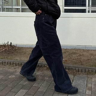 Washed corduroy carpenter pants