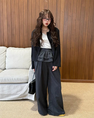 Round collar short jacket
