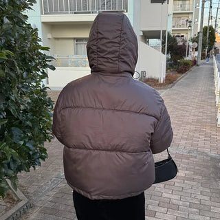 Hooded padded jacket