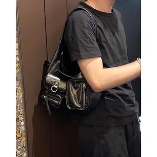 Multi-pocket shoulder bag