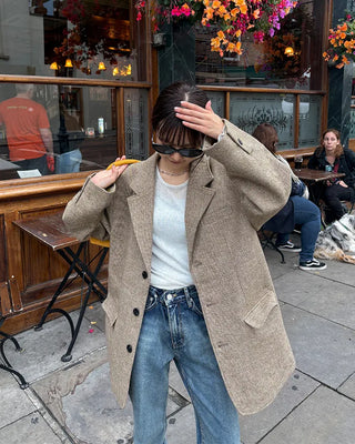 Checked dad jacket