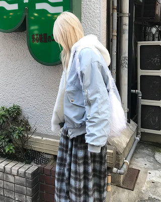 Reversible fur jacket