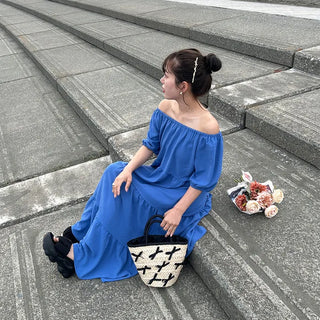 Tiered long dress