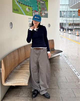 (Unisex) Studded Pocket Wide Pants