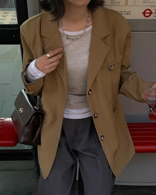 Wool layered T-shirt