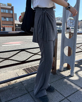 Wrap skirt pants
