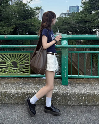 Belted shorts