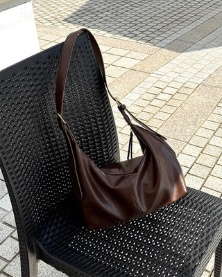 Leather Hobo Shoulder Bag