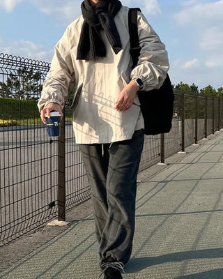Rib-knit scarf