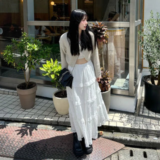 Ribbon Cropped Cardigan