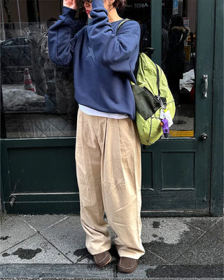 (Unisex) Pintuck Wide Pants