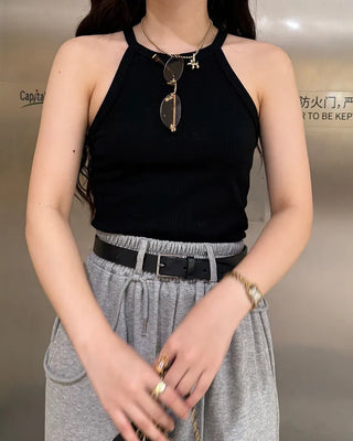 Halter neck sleeveless