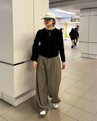 (Unisex) Pintuck Balloon Slacks