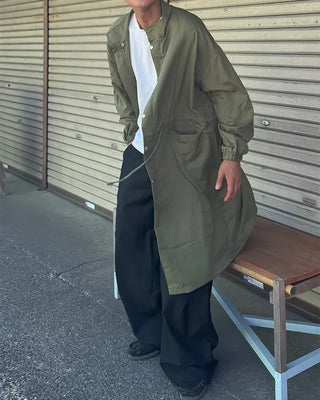 Side-Tucked Rounded Pants
