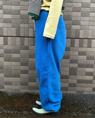 Waist string fleece pants